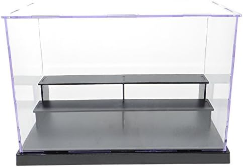 10x6x7 Inch Assembly Transparent Clear Plexiglass Acrylic Display Dustproof Protection Showcase Case Box 3 Steps for Miniature Diecast Action Figure Gashapon Figure Doll
