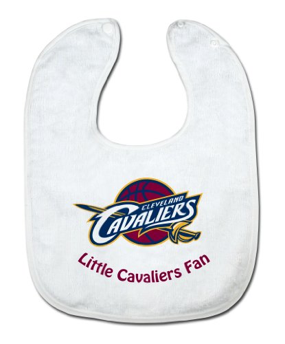 NBA Cleveland Cavaliers White Snap Bib with Team Logo
