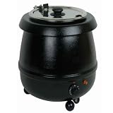 Excellanté 12-Quart Stainless Steel Soup Warmer, Black