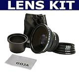 Fish Eye Lens 0.43X for Fuji Finepix S7000 S602 6900 + 1 Ultra Fine Microfi ....