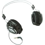 Full-Size Wrap-Around Headphones with Retractable Cord