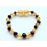 Bouncy Baby Boutique(TM) Baltic Amber Teething Anklet/Bracelet – B42 Baroque Multicolor