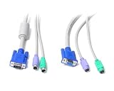 StarTech 6-Feet 3-In-One PS/2 KVM Extension Cable (3N1PS2EXT6)