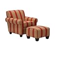 Cabana Crimson Westmont Chair & Ottoman Cabana - Chair and Ottoman