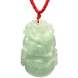 Natural Grade A Jadeite Jade Hand Carved Chinese Zodiac Amulet Pendant Necklace - Hare