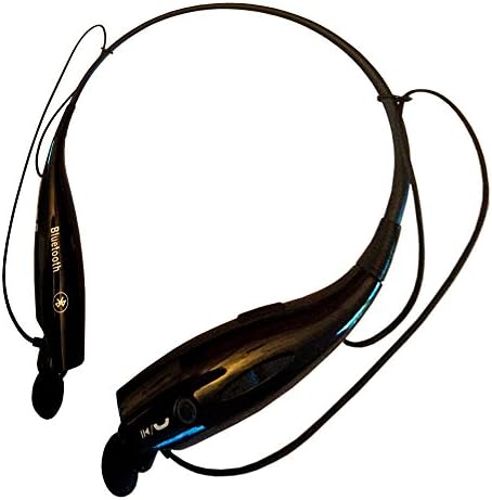 HV-800 Black Wireless Bluetooth Stereo Headset - Compatible w/ All Bluetooth Enabled Cellphones Such As Iphone, Samsung, LG, Motorola - Including Tablets, PC, Ipad, Laptop - 100% Satisfaction Guaranteed