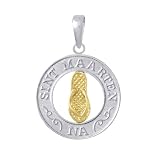 Ster Silver & 14K Gold Sint Maarten N.A. Circle Pendant 41bEsawtw8L. SL160 Ster Silver & 14K Gold Sint Maarten N.A. Circle Pendant