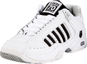 K-Swiss Defier RS 01033-103-M, Herren Sportschuhe - Tennis, Weiß (White/Black), 40 EU