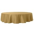 Classic Home Basketweave Tablecloth - Gold (70" Round)