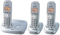 Panasonic Dect 6.0 Expandable Digital Cordless Phone - 3 Handset System (KX-TG6313S)
