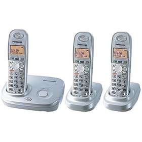 Panasonic Dect 6.0 Expandable Digital Cordless Phone - 3 Handset System (KX-TG6313S)