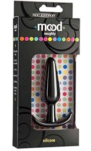Doc Johnson Mood Naughty Anal Plug, Medium Black