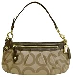 NEW AUTHENTIC COACH MADISON OP ART SMALL HOBO 12950 (Khaki/Brown)