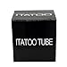 ITATOO 7RT Tattoo Tubes Disposable Tattoo Tubes with Soft Black Silicone Grips 7 Round Tattoo Tubes with Clear Long Tips for 7RS 7RL Tattoo Needles, Box of 25 (1 Inch, 7RT)