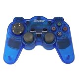 blue dual vibration controller for PS2