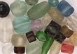 Beads - Hard to Find Recycled Glass, Indonesian - 100+ Pcs. Assorted