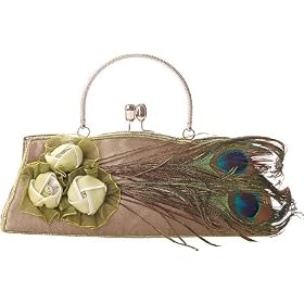 Mad By Design Champagne Peacock Evening Bag