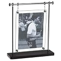 Umbra Trapeze Double-Sided 5-by-7-Inch Desktop Photo Frame, Espresso