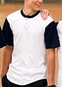 Big Mens Colorblock Short Sleeve Henley by Sport-Tek&reg; (Big & Tall and Regular Sizes)