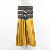 Gold Satin Full Circle Skirt