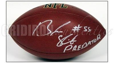 Brandon Spikes Autographed Ball - Autographed Footballs