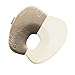 Mittagong Infant Headrest Prevent Flat Round Memory Foam Baby Pillow,Coffee