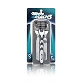 Gillette MACH 3 Razor 1 Razor, 2 Refill Cartridges Hair Removal Products