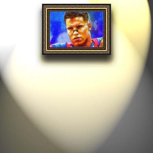 Completely Handpainted American Football Sport Painting, Custom Order FL4715, Oil on Canvas, with Option to Paint Jerry, Brett & Co. from Any Other Favorite Photograph or Picture, Unframed, Size 28'' x 42