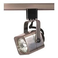 Nuvo TH314 Mr16 Square Track Head, Brushed Nickel