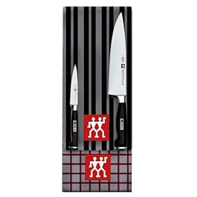 J.A. Henckels Twin Four Star II 2-Piece Chef's Set with Bonus Towels