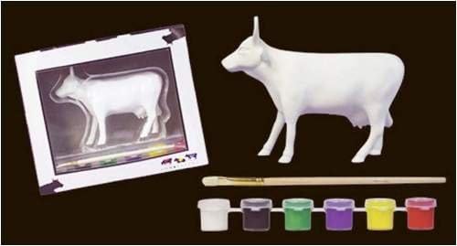 Cow Parade Paint Your Own Cow (47257) Medium Resin