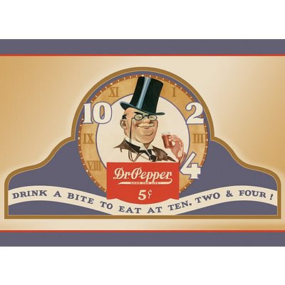 Dr. Pepper Drink a Bite to Eat Retro Vintage Tin Sign