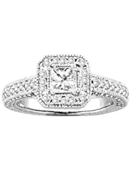 1.30ct Diamond Total Weight - Princess Cut Center