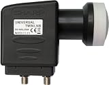 Produkt-Bild: Sharp Universal Twin LNB BS 1 K0 EL 250 A (Wetterschutzkappe) f&uuml;r analogen und digitalen Satelliten Empfang