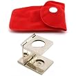 10x Chrome Folding Magnifier Stamp Coin Loupe Opti Tool