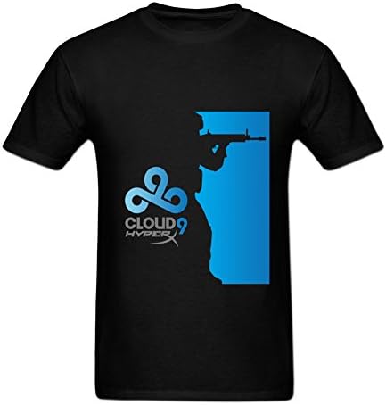 Cloud9 Csgo Short Sleeve Mens T-Shirt by Dyzone M Black