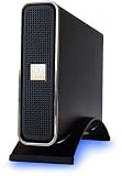Icy Box Hard Drive Enclosure For 3.5IDE Hard Drive With USB & Firewire External Connector - Black Blue LED