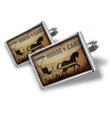 Cufflinks "Horse & Carriage" - Hand Made Cuff Links