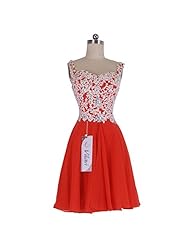 Fitted Applique Chiffon Short Homecoming Dress/Mini Dress 