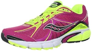 Saucony Women's Ignition 4 Running Shoe,Fuchsia/Citron,7.5 M US