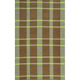 Lawn Green Contemporary Rug Size: 3' x 5'
