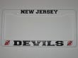 NEW JERSEY DEVILS Team Logo PLASTIC LICENSE PLATE FRAME