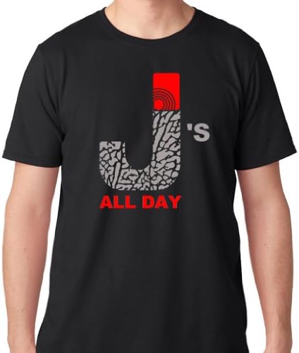 FTD Apparel Men's J's All Day Mary J Smoke Air Jordan Retro 3 T Shirt