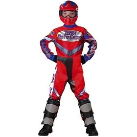 Motocross Rider Costume: Boy's Size 7-8