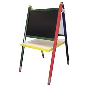 Ore International Kids' Primary-Color Drawing Board Easel