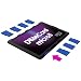 DiMeCard micro8 microSD Memory Card Holder (Ultra thin credit card size holder, writable label)