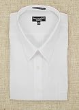 Kilburne & Finch Solid White Wrinkle Resistant Dress Shirt