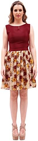 Young look Boat Neck Mini length sleeveless prom party wear dress for woman