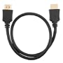 High Speed HDMI Cable M/M, 1.5 FT / 0.5 M, Black