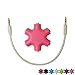 SEGMOI® Snowflakes Shape 6-Way 3.5mm Stereo Audio Headset Hub Splitter Up to 5 Headphones for iPhone 4 4S 5 5S 6 6Plus iPad iPod Touch Mp3 Mp4 Samsung HTC BlackBerry LG Huawei Xiaomi (Red)